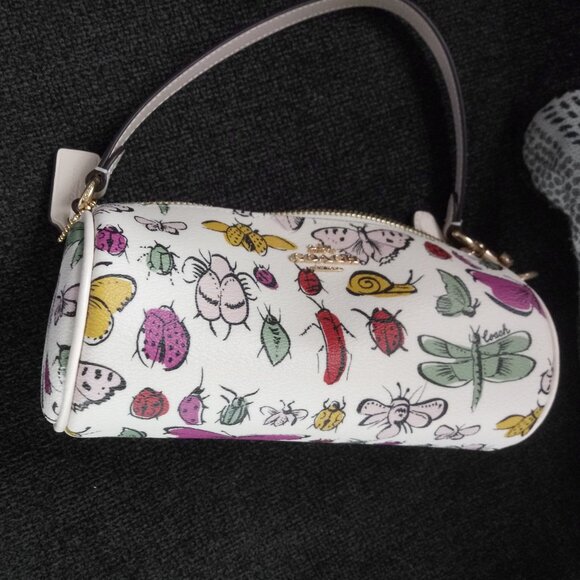 Coach Nolita Barrel Bag With Creature Print Mini Bag - Picture 5 of 9